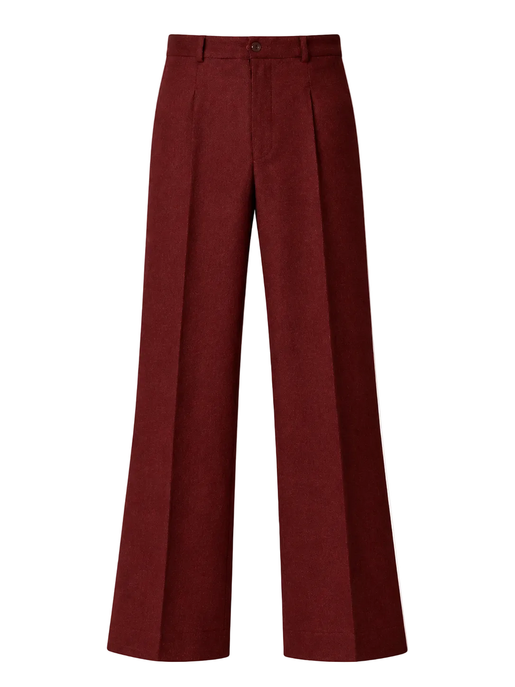 Maroon pants on a light gray background